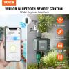 VEVOR WiFi Sprinkler Timer, Single Outlet, Smart Hose Faucet Water Timer with Brass Inlet, APP Control via 2.4Ghz WiFi or Bluetooth