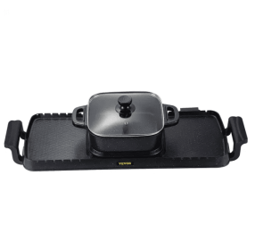 Outdoor Teppanyaki Grill Pot With Dual Temp Control