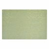 4 Pcs Rose Jacquard Placemats for Dining Table PVC Table Mats Hotel Restaurant Tabletop Mats 17.7x11.8 inch, Green