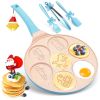 7-Space Egg Pan Pancake Pan for Kids Nonstick Egg Cooker Cars Trucks Pancake Mold Egg Mold for Breakfast