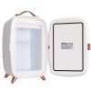Vevor Mini Fridge for Bedroom, 6L Luxury Skin Care Fridges with Mirror and LED Light, AC/DC Cosmetic Fridge for Office Dorm Car