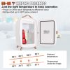 Vevor Mini Fridge for Bedroom, 6L Luxury Skin Care Fridges with Mirror and LED Light, AC/DC Cosmetic Fridge for Office Dorm Car