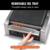 VEVOR Commercial Panini Press Grill Electric Griddle Plate 9"x9"
