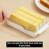 1pc Butter Preservation Box, Food Preserving Container Box, Dividable Butter Pan With Lid, Sealing Butter Pan