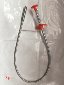 60CM Sewer Dredger Spring Pipe Dredging Tool Household Hair Cleaner Drain Clog Remover Cleaning Tools Household For Kitchen Sink Kitchen Gadgets (Option: White85cm3pcs)