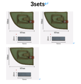 Stainless Steel Meat Cleaver Chef's Knife Cleaver (Option: Sheath stone 3 sets)