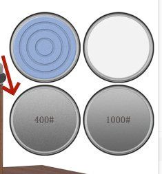 Kitchen Gadget Roller Sharpener Tungsten Steel Adjustable Angle Round (Option: Ordinary refined steel stone1-Grinding parameters)