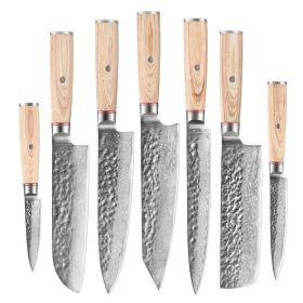 Damascus Steel Hand Kitchen Chef Knife (Option: Set of 7series)