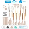 35Pcs Kitchen Cooking Utensils Set Spatula Set Baking Utensil Set Kitchen Accessories Necessities with Holder Egg Whisk Separator Tong Turner Spoons C